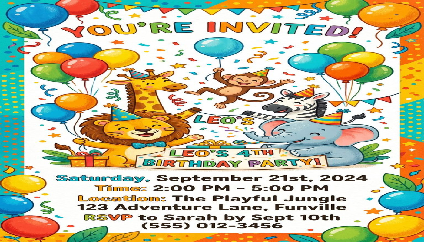 Comment créer une invitation d'anniversaire pour enfants qui épate ?