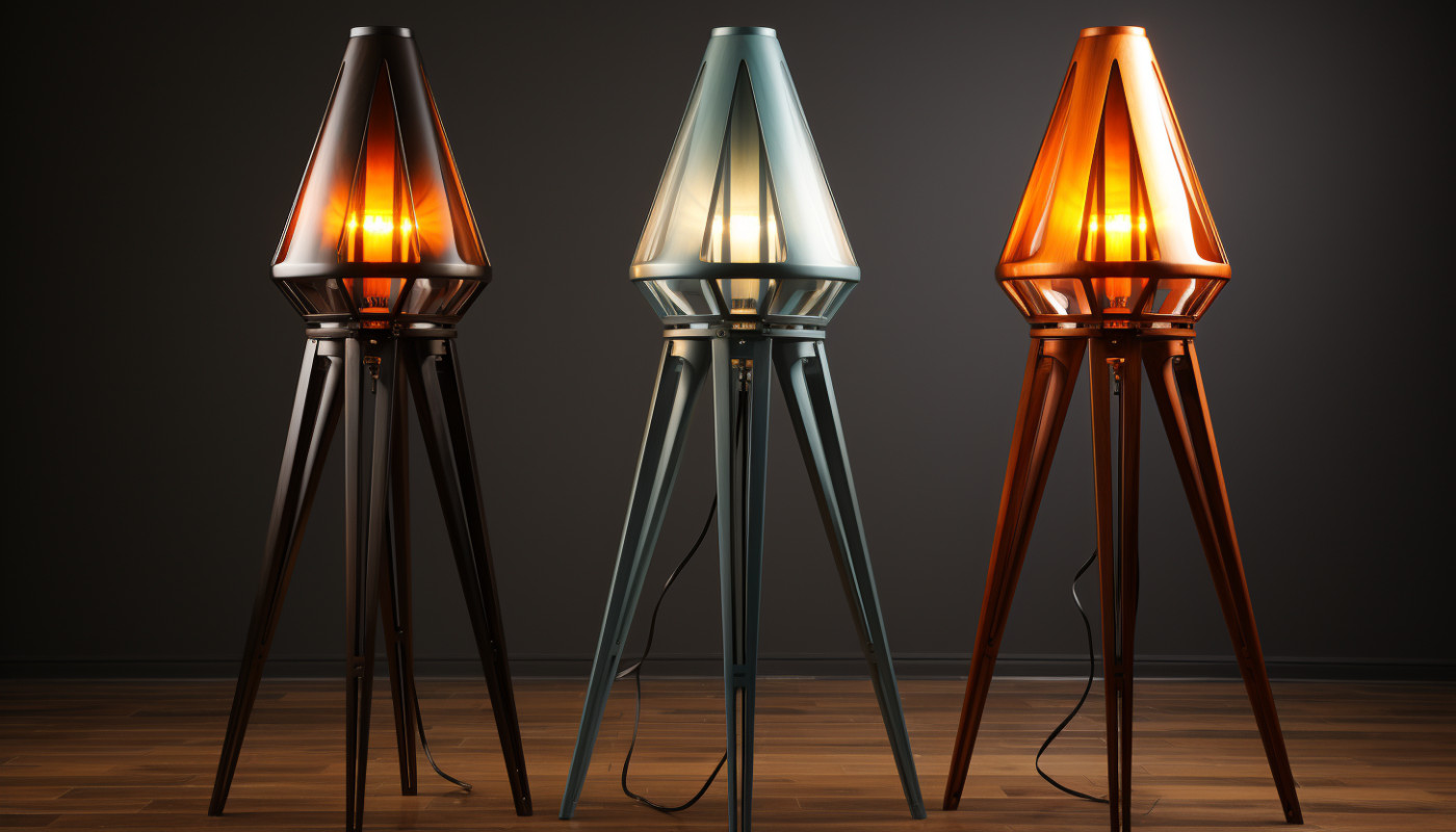 Le lampadaire trépied